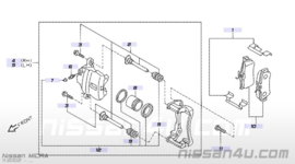 Verenset remblokken Nissan 41083-AX626 E11/ K12