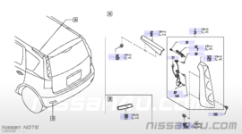 Achterlicht rechts Nissan Note E11 26550-9U000