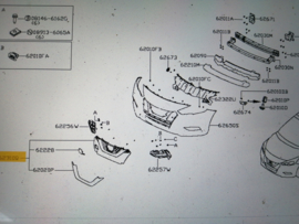 Grille Nissan Micra K14 62310-5FA0A