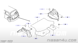 Finisher-luggage side, lower left-hand Nissan Micra K11 84951-1F501