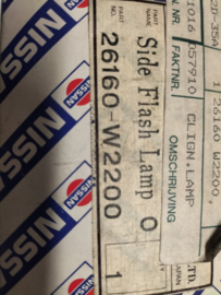 Lamp side flasher, right-hand Nissan Bluebird 910 26160-W2200 Original.