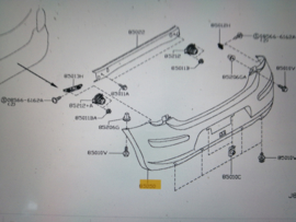 Achterbumper Nissan Micra K13 85022-3HN0H