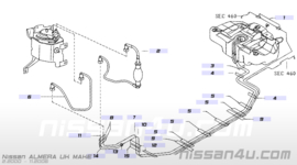 Dieselslang K9K Nissan Almera N16 17270-BN701