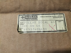 raamstijl-sticker set Nissan KE537-0N400 origineel.