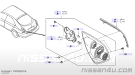 Achterlicht rechts Nissan Primera P12 h.b. 26550-AU21B Origineel.