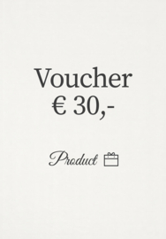 Tegoedbon 30 euro