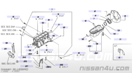 Motoroliepeilstok CA-motor Nissan 11140-48L00 C32/ M10/ T12/ T72/ U11 Gebruikt.