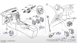 Stuurschakelaarhouder / airbagklokveer Nissan Qashqai J10 B5567-JD00A Origineel.
