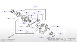Wiellager differentieelzijde Nissan 38440-5U401