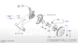 Ring-snap bearing front wheel Nissan Altima L31/ Maxima A34 40214-3Z000