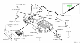 Aux Kabeladapter Din Nissan 284H2-BG00A Origineel.