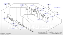 Aandrijfas rechtsachter Nissan 300ZX Z31 39600-24P00