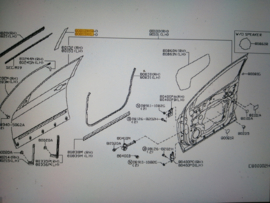 Tape-front door outside, right-hand Nissan Qashqai J11 80812-4EA0A Original.