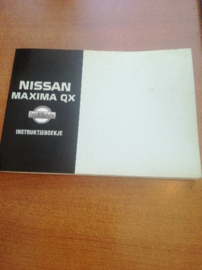 Instructieboekje '' Nissan Maxima QX'' OM4D-0A32E1E