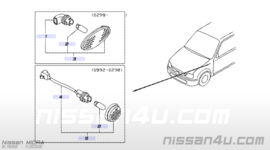 Zijknipperlicht in spatbord Nissan Micra K11 26160-5F000 Gebruikt.