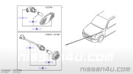 Zijknipperlicht in spatbord Nissan Micra K11 26160-5F000 (losse lens)