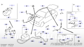 Nozzle washer, no 1 Nissan Micra K10 B8931-22B00 Used part.