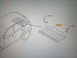 Finisher-rear parcel shelf Nissan Qashqai J11 79910-4EA0A Original.