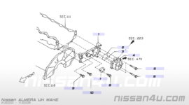 Zijdeksel cilinderkop YD22DDT Nissan 11047-AD200