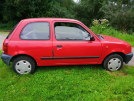 Nissan Micra K11 CG10DE rood 1993, Nieuw binnen sinds 7-10-2023