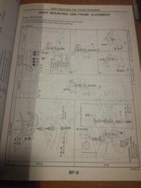 Service manual '' model F22, H40, W40 series Supplement II '' Nissan Cabstar / Atlas SM4E-FHWSG0 Used part.