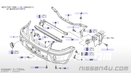 Fascia kit-front bumper Nissan X-Trail T30 62022-8H825 (62022-8H740) Used part.
