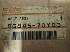 Belt assy-tongue,front seat, left-hand Nissan 100NX B13 86845-70Y03 Orginal.
