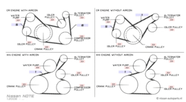 Multiriem 7PK1140 HR16DE Nissan A1720-ED00C CK12/ E11/ K12/ M20M/ Z12 Origineel.