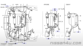 Kabelboom motorruimte Nissan Primera P11 24012-2F912