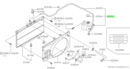 Tank reserve Nissan Terrano2 R20 21710-0F010 Original.