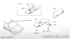 Holder-sunvisor Nissan Primera P10 96409-90J15 Original.