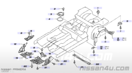 Deflector vloer Nissan Primera P12 74896-AV600