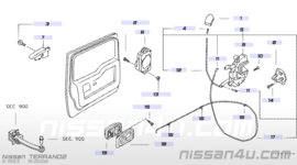 Afdekkap deurgreephendel achterdeur Nissan Terrano2 R20 80682-0F010