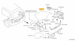 Kofferbakmat Nissan Almera N15 84904-2N320 Origineel.