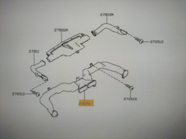 Kachelventilatiebuis Nissan Micra K14 27860-5FA0A Gebruikt
