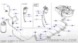 Ontluchtingsslang vacuümverdamper Nissan 18791-5M300 N16/ P12/ V10