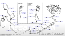 Ontluchtingsventiel benzineslang Nissan 17368-5M300 N16/ P12/ V10