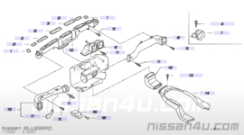 Kachelventilatiebuis Nissan Bluebird T12/ T72/ U11 27830-D4501 Gebruikt