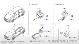 Sensor-side air bag Nissan K8330-AY00A K12/ N16/ V10 (98830-AY00A) (0285003019)