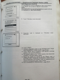 Service manual '' model P11 series '' Volume 3 SM8E-P11SE0E Nissan Primera P11 pre-Facelift