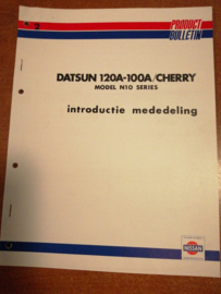 Product Bulletin Volume 2 '' Datsun 120A-100A / Cherry Model N10 serie ''