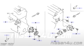 Koelwaterflens thermostaat Nissan Micra K11 11060-4F100