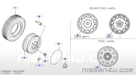 Naafdop Nissan 40342-16C00 A32/ GC22/ J30/ S14/ S31