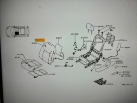 Bestuurdersstoel Nissan Micra K14 87050-5FF0A Gebruikt.