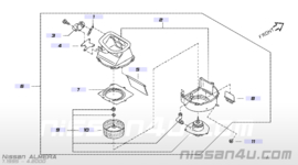 Kachelweerstand Nissan Almera N15 27150-0M010 (stand 1 defect)