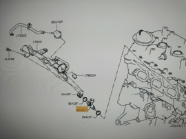 Benzine injector HR09DET Nissan Micra K14 16600-00Q3J Gebruikt.