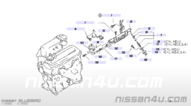 Houder injector CA18T/ CA18TE CA20E Nissan 16612-D0300 M10/ M11/ S12/ T12/ T72/ U11 Gebruikt.
