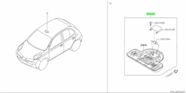 Interieurverlichting Nissan Micra K12 26430-AX601 Origineel.
