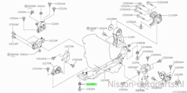 Pad-engine mounting member Nissan 11248-5M300 Used part.