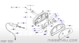 Instrument meter Nissan 100NX B13 GA16DS 24810-70Y12 Used part.